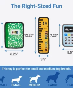 Frisco Essentials Flat Plush Squeaky Dog Toy, 3 count -Dog Cat Corner 279441 PT1. SY630 V1629824202