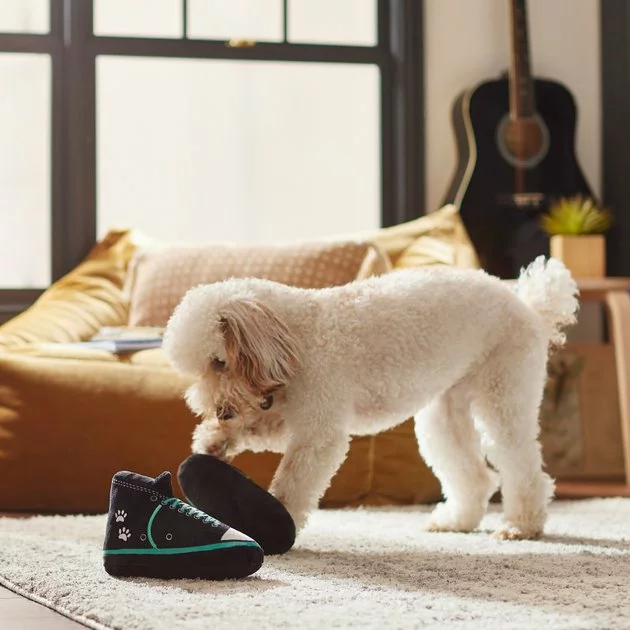 Frisco Sneakers Plush Squeaky Dog Toy, 2 count 5 Frisco Sneakers Plush Squeaky Dog Toy, 2 count - Image 3