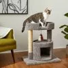 Frisco 27-in Real Carpet Cat Tree with Condo and Oval Perch -Dog Cat Corner 282745 MAIN. SY630 V1621948702