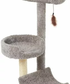 Frisco 45-in Real Carpet Cat Tree, Gray -Dog Cat Corner 282761 PT2. SY630 V1622813259