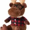 Frisco Hipster Moose Plush Squeaky Dog Toy -Dog Cat Corner 285603 MAIN. SY630 V1629726705