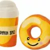 Frisco Fall Pumpkin Pie Latte & Donut Plush Squeaky Dog Toy, 2 count -Dog Cat Corner 285611 MAIN. SY630 V1629726689
