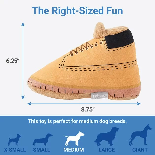 Frisco Boot Plush Squeaky Dog Toy 4 Frisco Boot Plush Squeaky Dog Toy - Image 2