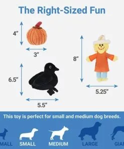 Frisco Fall Hay Wagon Hide & Seek Puzzle Plush Squeaky Dog Toy -Dog Cat Corner 285631 PT2. SY630 V1633969276