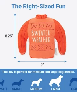 Frisco Sweater Weather Flat Plush Squeaky Dog Toy -Dog Cat Corner 285635 PT1. SY630 V1636990883