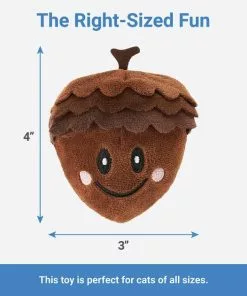 Frisco Fall Acorn Plush Cat Toy with Catnip -Dog Cat Corner 285645 PT1. SY630 V1633969290