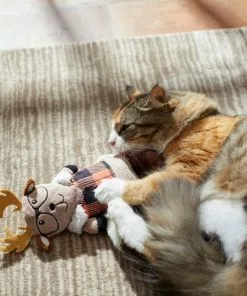 Frisco Hipster Moose Plush Kicker Cat Toy with Catnip -Dog Cat Corner 285647 PT3. SY630 V1629725375