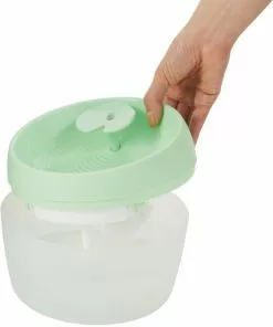 Frisco Whimsical Leaf Round Dog & Cat Fountain, 50-oz, Mint Green -Dog Cat Corner 285758 PT3. SY630 V1623428592