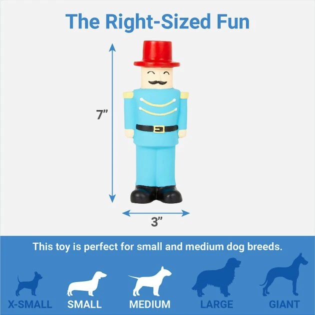 Frisco Nutcracker Latex Squeaky Dog Toy 4 Frisco Nutcracker Latex Squeaky Dog Toy - Image 2