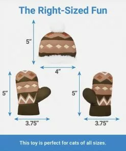 Frisco Mittens & Hat Plush Cat Toy with Catnip, 3 count -Dog Cat Corner 287361 PT1. SY630 V1637787691