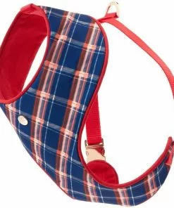 Frisco Fashion Over-The-Head Harness, Blue Plaid -Dog Cat Corner 287470 PT4. SY630 V1632316635