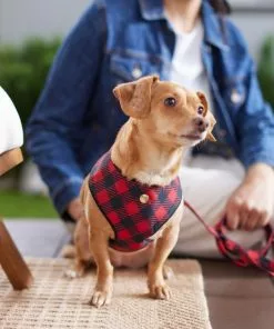 Frisco Fashion Over-The-Head Harness, Buffalo Plaid -Dog Cat Corner 287472 PT8. SY630 V1632316407