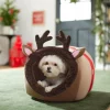 Frisco Holiday Dog & Cat Reindeer Cave Bed -Dog Cat Corner 287895 MAIN. SY630 V1631664091