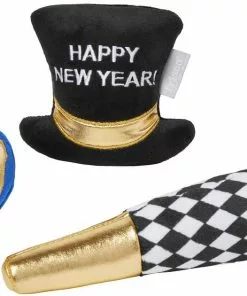 Frisco New Year's Eve Party Essentials Plush Squeaky Dog Toy