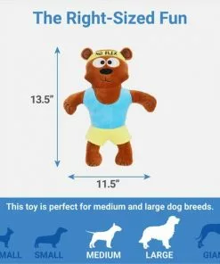 Frisco Fitness Bear Reversible Plush Squeaky Dog Toy -Dog Cat Corner 288897 PT1. SY630 V1640722637