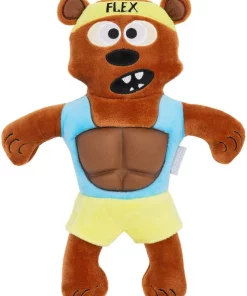 Frisco Fitness Bear Reversible Plush Squeaky Dog Toy -Dog Cat Corner 288897 PT2. SY630 V1638287961