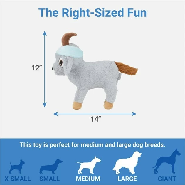 Frisco Yoga Goat Plush Squeaky Dog Toy 4 Frisco Yoga Goat Plush Squeaky Dog Toy - Image 2