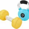 Frisco Dumbell & Kettleball Plush Squeaky Dog Toy, 2 count 1 Frisco Dumbell & Kettleball Plush Squeaky Dog Toy, 2 count -Dog Cat Corner 288919 MAIN. SY630 V1638291142