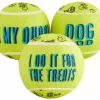Frisco Motivational Tennis Balls Plush Squeaky Dog Toy, 3 count -Dog Cat Corner 288943 MAIN. SY630 V1638288492