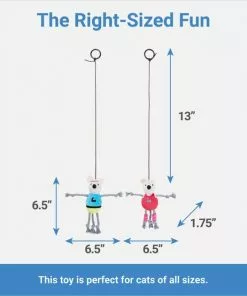 Frisco Gym Bouncy Mice Plush Cat Toy with Catnip, 2 count -Dog Cat Corner 288949 PT1. SY630 V1640722601