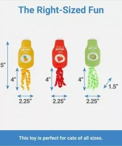 Frisco Juice Cleanse Plush Cat Toy with Catnip, 3 count -Dog Cat Corner 288957 PT1. SY630 V1640722695