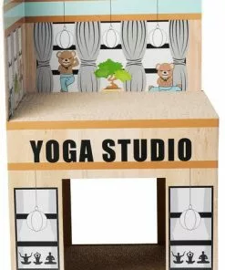 Frisco Yoga Studio Cardboard Cat House, 2-Story -Dog Cat Corner 288965 PT2. SY630 V1638291621
