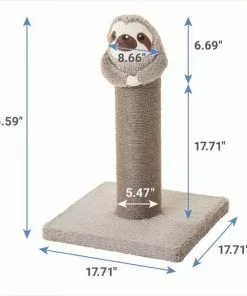 Frisco Animal Series Cat Scratching Post, Sloth -Dog Cat Corner 289336 PT1. SY630 V1631047447