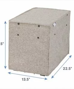 Frisco Faux linen Dog Crate Cover -Dog Cat Corner 289623 PT2. SY630 V1644433626