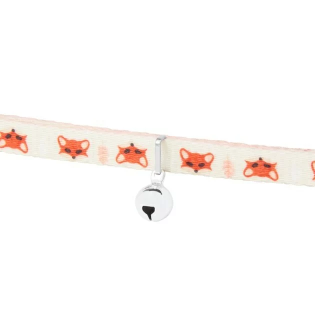 Frisco Fantastic Foxes Cat Collar, 8-12 Inches, 3/8-in wide 4 Frisco Fantastic Foxes Cat Collar, 8-12 Inches, 3/8-in wide - Image 2