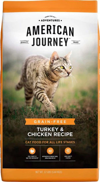 American Journey||Frisco American Journey Turkey & Chicken Recipe Grain-Free Dry Food + Frisco Cat Tracks Butterfly Cat Toy 4 American Journey||Frisco American Journey Turkey & Chicken Recipe Grain-Free Dry Food + Frisco Cat Tracks Butterfly Cat Toy - Image 2