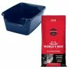 Frisco||World's Best Frisco High Sided Litter Box + World's Best Multi-Cat Unscented Clumping Corn Cat Litter -Dog Cat Corner 293046 MAIN. SY630 V1619997135