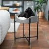 Frisco Modern Elevated Wrought Iron Cat Bed with Eyelash Cushion 2 Frisco Modern Elevated Wrought Iron Cat Bed with Eyelash Cushion -Dog Cat Corner 296671 MAIN. SY630 V1633727683