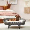 Frisco Elevated Rectangle Wicker Dog & Cat Bed with Eyelash Faux Fur Cushion 1 Frisco Elevated Rectangle Wicker Dog & Cat Bed with Eyelash Faux Fur Cushion -Dog Cat Corner 296678 MAIN. SY630 V1633727717