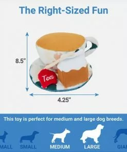 Frisco Brunch Teacup Plush Squeaky Dog Toy 6 Frisco Brunch Teacup Plush Squeaky Dog Toy -Dog Cat Corner 297232 PT1. SY630 V1643916397