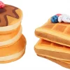 Frisco Brunch Pancake & Waffle Plush Squeaky Dog Toy, 2 count -Dog Cat Corner 297250 MAIN. SY630 V1642086688