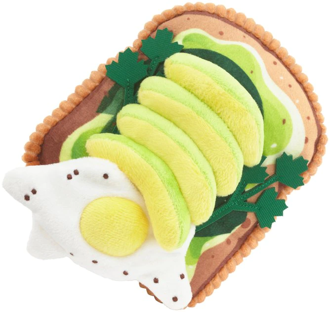 Frisco Brunch Avocado Toast Plush Squeaky Dog Toy 3 Frisco Brunch Avocado Toast Plush Squeaky Dog Toy