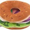 Frisco Brunch Bagel with Lox Plush Squeaky Dog Toy -Dog Cat Corner 297256 MAIN. SY630 V1642086699