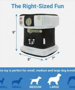 Frisco Brunch Espresso Machine Hide & Seek Puzzle Plush Squeaky Dog Toy -Dog Cat Corner 297258 PT1. SY630 V1643916699