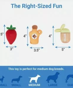 Frisco Brunch Pancake Hide & Seek Puzzle Plush Squeaky Dog Toy -Dog Cat Corner 297266 PT2. SY630 V1643916712