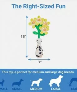 Frisco Brunch Flowers Plush Squeaky Dog Toy -Dog Cat Corner 297270 PT1. SY630 V1643916405