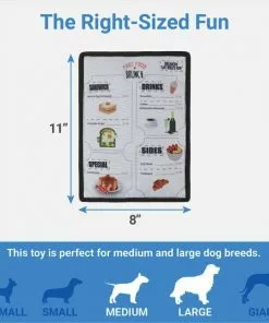 Frisco Brunch Menu Ballistic Nylon Flat Plush Squeaky Dog Toy -Dog Cat Corner 297276 PT1. SY630 V1643916405