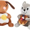Frisco Brunch Dog & Squirrel Plush Squeaky Dog Toy, 2 count -Dog Cat Corner 297280 MAIN. SY630 V1642086718
