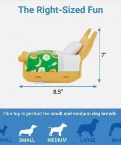 Frisco Brunch Breakfast in Bed Hide & Seek Puzzle Plush Squeaky Dog Toy -Dog Cat Corner 297282 PT1. SY630 V1643916404