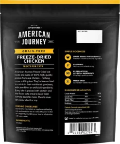 American Journey||Frisco American Journey 100% Chicken Freeze-Dried Grain-Free Cat Treats, 5-oz bag + Frisco Bird Teaser with Feathers Cat Toy, Blue -Dog Cat Corner 297664 PT2. SY630 V1621266762
