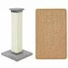 Frisco 33.5-in Sisal Cat Scratching Post, Gray + Frisco Sisal Mat, Medium
