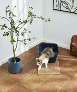 Frisco 33.5-in Sisal Cat Scratching Post, Gray + Frisco Sisal Mat, Medium -Dog Cat Corner 297950 PT7. SY630 V1622740361