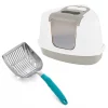DurAnimals||Frisco DurAnimals DuraScoop Original Cat Litter Scoop, Color Varies + Frisco Flip Top Hooded Corner Cat Litter Box, Large, 21-in -Dog Cat Corner 297968 MAIN. SY630 V1621303633
