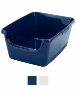 Nature's Miracle||Frisco Nature's Miracle Just For Cats Litter Scoop & Caddy + Frisco High Sided Cat Litter Box, Navy, Extra Large 24-in -Dog Cat Corner 297978 PT3. SY630 V1621305474