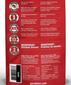 PureBites||Frisco PureBites Chicken Breast Freeze-Dried Raw Cat Treats, 2.3-oz bag + Frisco Bouncy Mouse Cat Toy, Blue -Dog Cat Corner 298414 PT2. SY630 V1623202351