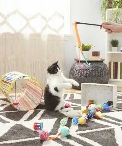 Sheba||Frisco Sheba Meaty Tender Sticks Salmon Flavored Cat Treats, 5 count + Frisco Plush, Teaser, Ball & Tunnel Variety Pack Cat Toy with Catnip, 25 count -Dog Cat Corner 298508 PT4. SY630 V1623202064